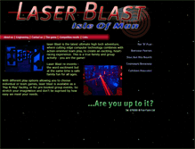 Tablet Screenshot of manxlaserblast.com